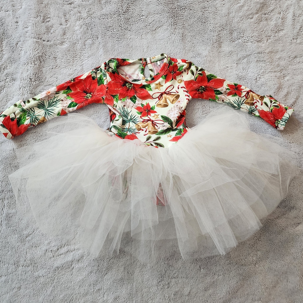 Bums & Roses 3-6m Jingle Bells Tulle Tutu Dress